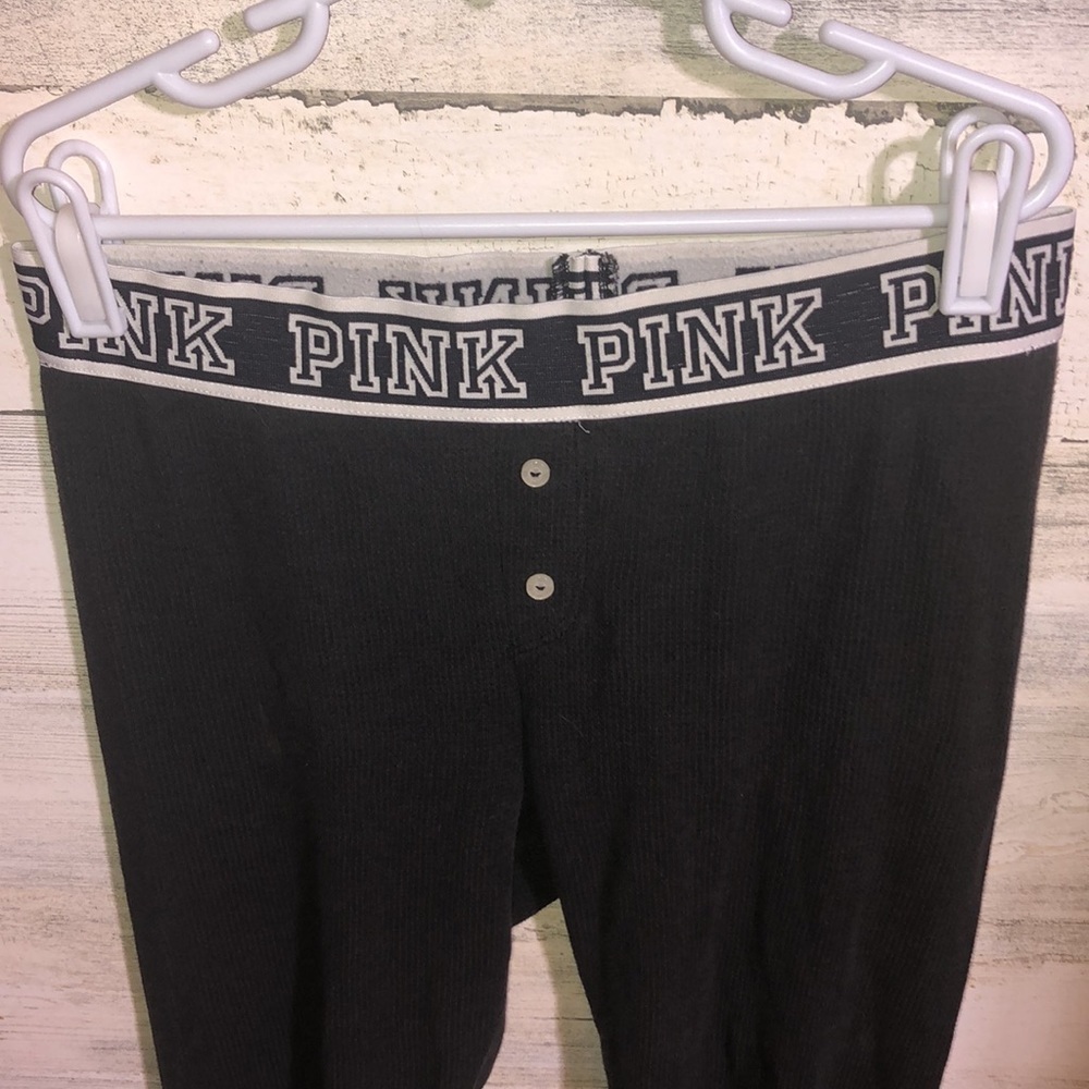 I only sleep in pink Victoria’s Secret pants lounge pants pajama pants size XS​​ - Picture 3 of 8
